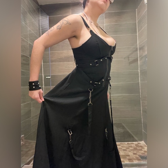 Lip Service Black Bondage Dress - Picture 8 of 11
